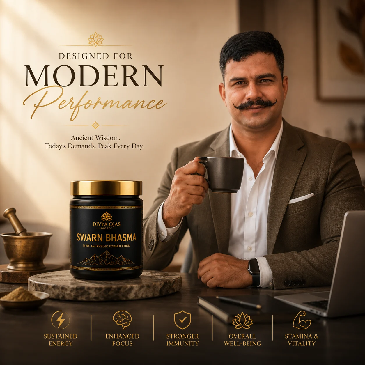 Pure Swarna Bhasma | Premium Ayurvedic Wellness Blend - Image 4