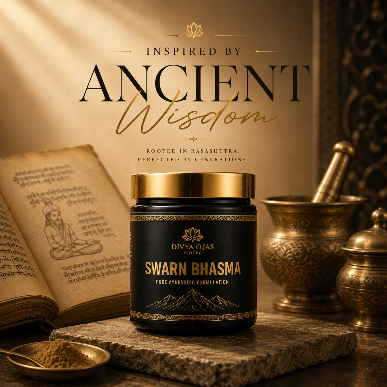 Pure Swarna Bhasma | Premium Ayurvedic Wellness Blend - Image 3